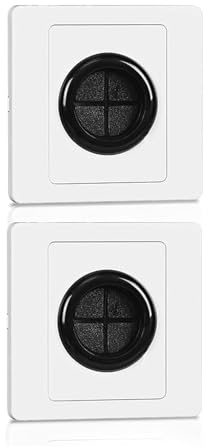 2Pcs Cable Entry Cover Plate, In-Wall Cable Hole Covers | 2pcs cable entry cover plates for hiding wall cable holes, TV wires, outlets and home office cord setups.
