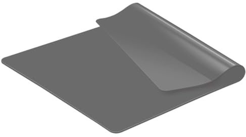 KitchenRaku Große Silikonmatte, Rutschfeste Tischunterlage, Hitzebeständige Antihaftmatte,Silikon Unterlage Antihafte Tischmatte Arbeitsmatte Thekenmatte (Grau, 60x40x0.12cm)
