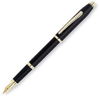 Cross Century II Classic Black w/ 23 Karat Gold Plated Nib Extra Fine Point Fountain Pen - 2509-XF