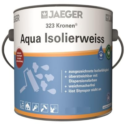 Paul Jaeger GmbH & Co. KG Kronen® Aqua Isolierweiss 2,5 Liter - weiß