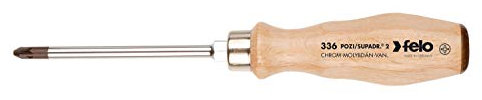 Felo Screwdriver with Wooden Handle PZ 1 x 80