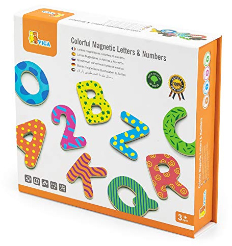 VIGA 59429 Toys - Magnetische Buchstaben und Zahlen