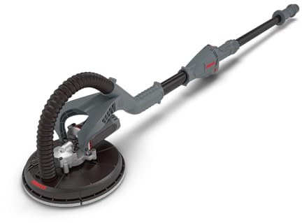 MENZER Drywall Sander LHS 225, for Almost Dust-Free Grinding, incl. Abrasives Set - 230 V