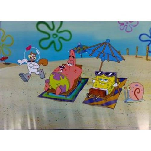 Spongebob Hintergrund 60 40 cm Aquarium Decor