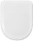 ESTOLI WC-SITZ | D-U FORM | RUNDE FRONT | KOMPATIBLER TOILETTENSITZ | EINSTELLBARER & ABNEHMBARER SCHARNIER | EASY-CLEAN | UNVERWÜSTLICH | WEIß | 43 x 36 x 5 cm