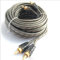 VIGORFLYRUN PARTS LTD 1 pcs 5 m Pur Câble en Cuivre Audio Amplificateur Audio Ensembles RCA À RCA Câble Audio Câble d'alimentation Fil D'enceinte