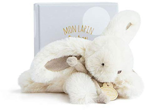 Doudou et Compagnie - Peluche de conejo (16 cm), color gris
