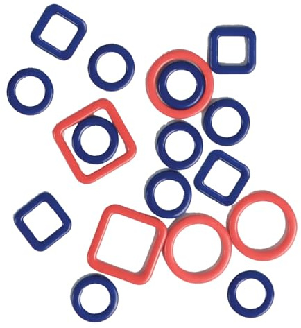 KnitPro Stitch Markers Metal Linea - 3x40pcs