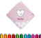 Sterntaler Kapuzenhandtuch Bestickt mit Namen für Baby & Kinder (Mädchen) 80x80 cm, Kapuzen-Badetuch (Emmi Girl, Rosa)