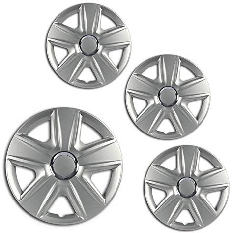 J&J AUTOMOTIVE | 16 Radkappen Radzierblenden Esprit RC Silber 16 Zoll Alu-Optik Lackiert Stig, Radabdeckung, Radkappen, Zierblenden, Felgen