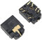 2pcs remplacement casque prise jack 3.5mm casque port de connecteur prise pour prise de remplacement pour manette sans fil xbox one modèle 1708 (paquet de 2)