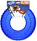 NERF Hundespielzeug, Transparenter TPR-Reifenflieger, 25,4 cm, Blau, für Hunde aller Größen, wetter- und wasserabweisend, ideal für Training und Mentale Stimulation