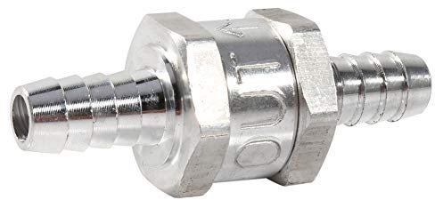 Check Valve, Fuel Non Return Valve, 10mm 3/8 Aluminum Alloy One Way Check Valve Anti-Backflow Valve