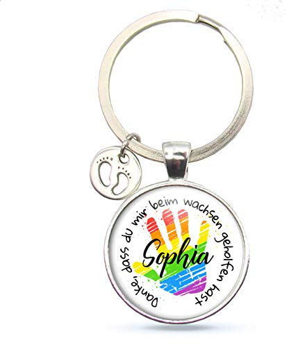 MeLifestyle Cabochon Schlüsselanhänger Danke dass du mir beim wachsen geholfen hast Erzieherin mit Herz Danke für Alles Geschenk Abschied Kita Kindergarten