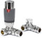 Adept Technology TRV c/w Lockshield and Modern Valves Head Kit (15mm x 1/2) Choice of Colours and Sizes (Corner, Slate Grey)