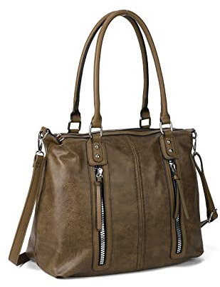 Gladdon Hobo Bags for Women Large Capacity Top Handle Bags with Multi Pocket Tote Shoulder Handbags Faux Leather Crossbody Bag for Work School Travel