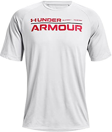 Under Armour Tech 2.0 Wordmark Short Sleeve Top Men's, L, Gray