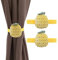 Beowanzk Pack de 2 abrazaderas de cortina de cuerda para cortinas, ganchos de cortina de ducha infantiles, accesorios para cortinas y persianas, sin taladro, alzapaños decorativos elásticos (piña)