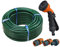 Faithfull FAIHOSE20AV Hose Kit 20M with 3 Fittings and Multipattern Spray Gun, Green