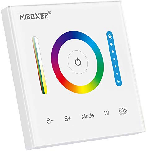LGIDTECH P3 Wandmontierter Panel-Controller für 3528 5050 2835 RGB RGBW RGB CCT Dimmbarer Farbwechsel LED-Streifenbeleuchtung DC12-24V 10A.Funktioniert nicht mit Sprachsteuerungsgerät