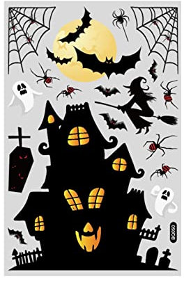 Aufkleber Keine Werbung Halloween Aufkleber Halloween Dekoration Wandaufkleber Fenster Auto Wasserdicht Halloween Festlicher Aufkleber Perfekter Aufkleber Fendt Aufkleber Wand (White, One Size)