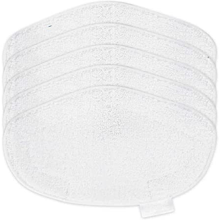 Bluwhale 5 Pack Washable Microfibre Cleaning Mop Pads Replacement Compatible with Polti Vaporetto PAEU0332 Steam Mops Cleaner and Vaporetto SV440 Double Steam Mops