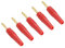PATIKIL 5 Pack Banana Plugs Connector Solder Type Speaker Banana Plugs 2mm Gold-Plated Copper Red for Speaker Wires, Sound Systems, Video Receivers, Home Theater