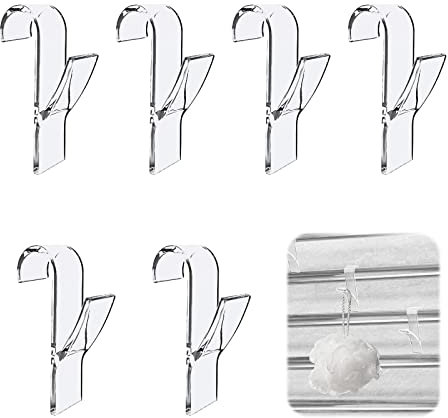 Esteopt 6 Stück Badehakenhalter,heizkörper haken,Handtuchhaken für Badezimmer,Handtuchhalter,bademantel haken,Rundheizkörperhaken,heizkörperhaken für Bad und Küche Toilette (Transparent)