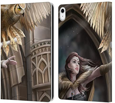 Head Case Designs Offizielle Anne Stokes Messenger Eule Leder-Wallet-Hülle Kompatibel mit Apple iPad 10.9 2022/2025