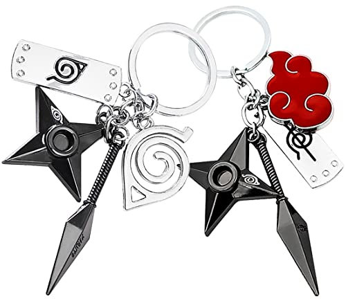 Anime Schlüsselanhänger, Metall Anhänger für Schlüssel, 2 Stück Cartoon Keychain, Anime Schmuck für Rucksäcke, Handtaschen, als Geschenk
