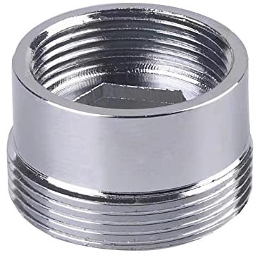 XNTONG Wasserhahn Adapter, Wasserhahnadapter M18 Innengewinde auf M22 Außengewinde, geeignet für Küchen- und Badezimmerarmaturen, Wasserhahn Aufsatz (18 mm - 22 mm)