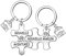 QTZXZX Porte clé Maison Couple Personnalisé Porte-Clef en Gravé et Original pour la Maison du Bonheur Cadeau Emmenagement Idée Cadeau Couple Original pour Couple et Crémaillère (3)