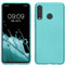 kwmobile Case kompatibel mit Huawei P30 Lite Hülle - Schutzhülle aus Silikon metallisch schimmernd - Handyhülle Metallic Mintgrün