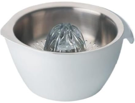 FIGEVIDA Accessorio Spremiagrumi per Impastatrice Planetaria, 0.6 L, Bianco/Argento Compatibile per Kenwood AT312