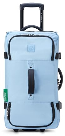 United Colors of Benetton Now Reisetasche mit Zwei Rädern, Hell, blau, Checked Luggage 24 Inch, Jetzt! Reisetasche mit Zwei Rädern