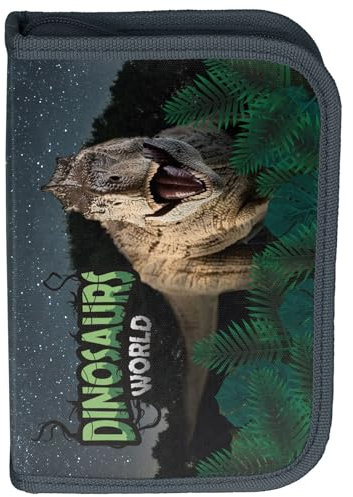 PASO Kinder FEDERTASCHE 22-TEILIG - Dinosaurs Wolrd - Dinosaurier