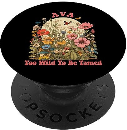 AVA Name Nette Retro-Wildblume für Mädchen AVA-Name PopSockets mit austauschbarem PopGrip