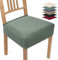 Housse de Chaise Extensible 4 Pièces Housse de Chaise Salle à Manger Moderne Jacquard Housse pour Chaise Amovible Housse de siège de Chaise pour Cuisine hôtel fête (Vert Clair, 4 Pièces) TB