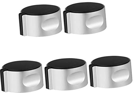 KOMBIUDA 5pezzi Manopole Metalliche Per Forno Gas Pulsanti Accensione Per Cucina Facili Da Installare Design Elegante Per Uso e Ristoranti