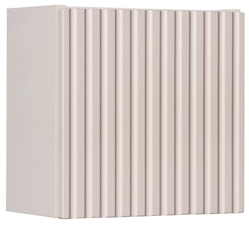 Lomadox Badezimmer Hängeschrank 30 cm Kaschmir beige gerillte Front Badschrank Badmöbelschrank B/H/T ca. 30/30/19 cm