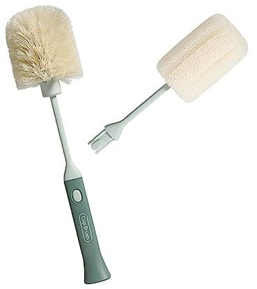 BCOATH Bottle Brush Cleaning Set Long Handle Sponge Brush for Bottles Ergonomic Design Safe for Glassware Sturdy Pp Material 1 Set