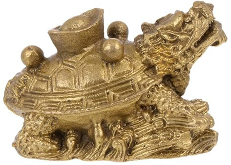 TOPBATHY Aus Bronze Barren Drachenschildkröte Dekoration Kunsthandwerk Für Den Schreibtisch Im Büro Zufälliger Stil