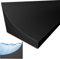 Rusoz 1.5M Embellecedor Encimera Cocina, Barrera de Agua para Ducha Perfil de Silicona para Ducha Negro Mantiene El Agua Dentro Del Umbral para Suelos, Lavabos, Ducha