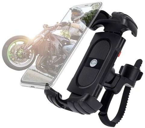 AìNE - Porta Cellulare Moto Universale Compatibile con Bici Elettriche - Portacellulare Moto Manubrio Antivibrazione