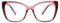 SKYWAY Occhiali da Lettura Donna, Cat Eye Occhiali da Vista Oversize alla Moda con Blocco Luce Blu, Montatura Quadrata a Occhio di Gatto con Cerniera a Molla (Rosa,1.0)