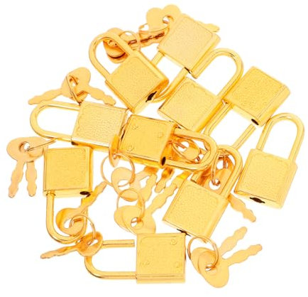 Abaodam Lucchetto Con Chiave in Zinco Resistente All Multifunzione Per Armadietti e Armadi Compatto e Portatile Per Uso Quotidiano e Protezione Oggetti Personali