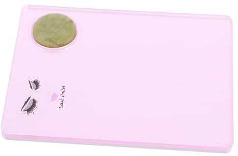 Healvian 1 pièce Plaque de Grafting pour Cils de Colle pour Salon de Beauté ou Utilisation à Domicile Rose