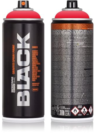 Sprühdose Montana BLACK 400 ml - Graffiti Paint - hochdeckende Mattfarben - zuverlässig - high-pressure - (2093 Code Red)