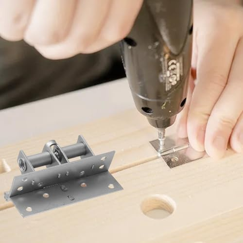 Nahtloses, selbstschließendes Türscharnier, automatischer Verschluss mit verdecktem Design für verbesserte Ästhetik (Silber)