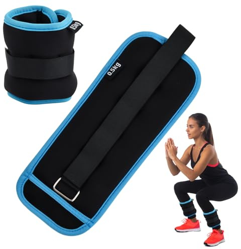 1 Paar Gewichtsmanschetten für Handgelenke Knöchel,0,5/0,75kg Fußgelenkgewichte Set,Gewichtsmanschetten Hand Fuß,Armgewichte Knöchelgewicht für Gymnastik Yoga Tanzen Fitness